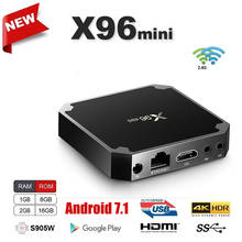 X96 Amlogic Quad Core Android 7.1 TV Box 2.4G Wifi 4K*2K HD TVBOX H.265 Miracast Airplay X96W Bluetooth Set Top Box PK H96 Max 2024 - buy cheap