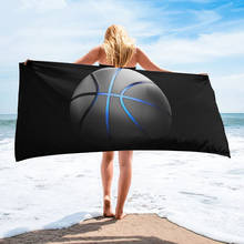 Toalla de baño deportiva de baloncesto para adultos, toalla de playa de microfibra, suministros de baño 2024 - compra barato