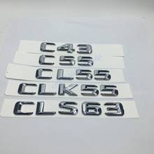 for Mercedes Benz AMG C CLK CLS Class C43 C55 CL55 CLK55 CLS63 Trunk Rear Emblem Badge Chrome Letters sticker 2024 - buy cheap