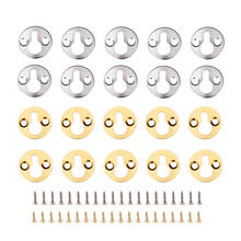 DRELD 10Pcs Round Hanging Picture Oil Painting Mirror Frame Hooks Hangers With Screws Gold/SilverFurniture Hardware 25mm 2024 - buy cheap
