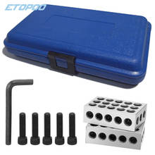 23 holes Precision 25-50-75mm Blocks 1pair(2pcs), parallel clamping block set, steel block 23 Holes 1-2-3" block gauge 2024 - buy cheap