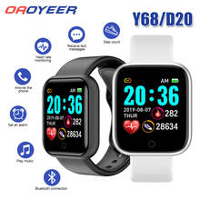 Новый смарт-браслет Y68, браслет для занятий спортом, фитнесом, артериальным давлением, пульсометром, напоминанием о сообщениях, Android, шагомер, Смарт-часы 2024 - купить недорого