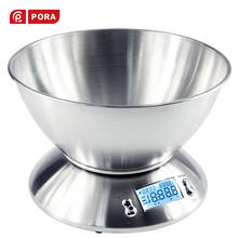 Digital Kitchen Scale Stainless Steel Electronic Balance,with Removable Bowl,High Accuracy 11lb/5kg Multifunction Food Scale 2024 - buy cheap
