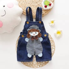 Ienens meninas verão macacão crianças roupas curtas calças da criança infantil menino denim shorts jeans bebê dungarees 2024 - compre barato