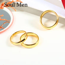 Мужское и женское классическое кольцо для юбилея, 8 мм, золотистый сплав, вольфрам, обручальное кольцо, без камня, США, размер 4-15 TU003R 2024 - купить недорого