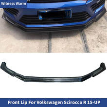 for Scirocco Carbon Fiber/frp Auto Car Front Lip Spoiler for Volkswagen Scirocco r Bumper Front Shovel Only 15-up 2024 - buy cheap