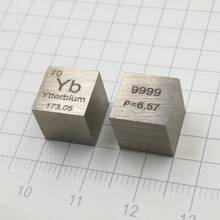 Metal de Ytterbium de tierras raras 99.99% Element Yb 10x10x10mm Cubo de densidad puro en elemento periódico 2024 - compra barato