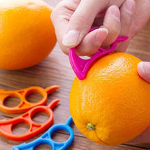 5 шт. креативные оранжевые Peelers терка для лимонов инструмент для зачистки фруктов легкий нож для цитрусовых кухонные инструменты Гаджеты (случайный цвет) 2024 - купить недорого