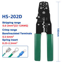 HS-202D Japanese Style Hands Crimping Pliers Terminals Multi Functional Tool 2024 - buy cheap