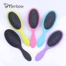 Brainbow-peine con mango antiestático para masaje del cabello, cepillos para el cuero cabelludo, 5 colores, muy útil, para peluquería, peines para redar 2024 - compra barato
