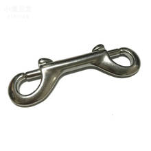 wholesale by 100PCS/8KGS/Carton 90MM length stainless steel AISI 304 double end snap hook