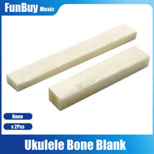 2pcs Real Blank Bone Bridge Nut Saddle for Hawaii Ukulele 4 String Mini Guitar ST electric Guitar Bass Guitar Accessories 2024 - buy cheap