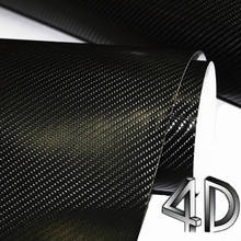 4D Carbon Fiber Vinyl Wrapping Film  Waterproof Car Styling With Retail Packaging DIY Car Sticker 2024 - buy cheap