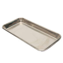 Stainless steel flat-bottom square plate household thickened cold skin rice noodle plate kitchen sushi towel storage water tray 2024 - buy cheap