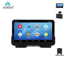 Anfilite H55 7 inch Capacitive Android car GPS Navigator Quad Core 16GB car DVR dash cam dual cameras 1080P record free maps 2024 - buy cheap