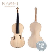 Diapasón de arce para violín, piezas de Violín de tamaño 1/4 con diapasón de ébano, bricolaje, novedad de 1/4 2024 - compra barato