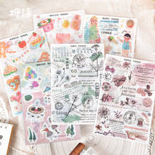 3pcs/pack Romantic Store Series Stickers Scrapbooking Diary Six Selections Stickers For The Diary School Supplies 2024 - buy cheap