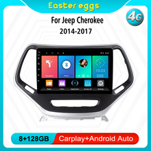 For Jeep Cherokee 2014-2017 4G CARPLAY 10.1Inch 2Din Android Car Radio WIFI GPS Navigation FM Bluetooth Car Multimedia Player BT 2024 - buy cheap