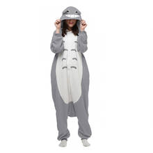 Pijama Kigurumi de Totoro para hombre y mujer, mono de lana de animales, mono de dibujos animados para adultos, disfraz de Cosplay, ropa de dormir para cumpleaños 2024 - compra barato