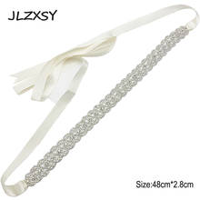 JLZXSY Silver Rose Gold Crystal Chain Bridal Sash Belt Hollow Rhinestone Belt for Women Bridal Prom Evening Gown Dress 2024 - buy cheap