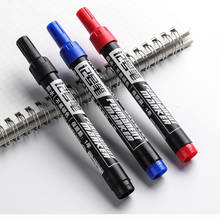1PC Permanent Marker Pen Fine Point Waterproof Ink Thin Nib Crude Nib Black Blue Red Ink 1.5mm Fine 3 Color Marker Pens 2024 - buy cheap