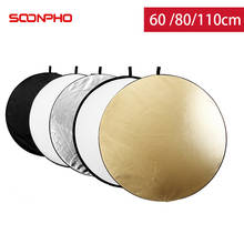 SUPON 60CM 80CM 110CM 5 In 1 Reflector Photography For Flash Light Diffuser Screen For Studio Photography Background Accessories 2024 - buy cheap