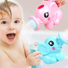 Juguetes de baño de plástico con forma de elefante para bebé, PULVERIZADOR DE AGUA para ducha, juguetes de natación para niños, bolsa de malla para almacenamiento 2024 - compra barato
