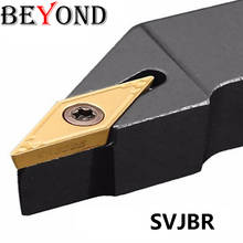 BEYOND SVJBR 1616H16 SVJBR2020K16 20mm Lathe turning tools cnc External tool holder for carbide inserts VBMT SVJBL SVJBR 2525 2024 - buy cheap