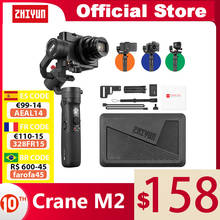 ZHIYUN официальный кран M2 камера Gimbals для компактных беззеркальных экшн-камер телефона смартфонов Ручной Стабилизатор для Sony 2024 - купить недорого