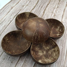 Natural coconut bowls Household tableware bowls spoons forks fruit desserts noodle soup porridge bowls Exquisite handicrafts 2024 - buy cheap