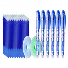 50pcs/lot Erasable Gel Pen Refills 0.5mm Office School Erasable Pen Washable Handle Colored Erasable Ink Pens Writing Stationery 2024 - купить недорого