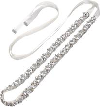 JLZXSY-faja nupcial de cristal fino hecha a mano, cinturón para vestido de novia, accesorios de boda, diamantes de imitación, plata, oro, oro rosa 2024 - compra barato