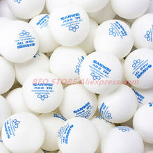 SANWEI-pelota de tenis de mesa 3-star TR, 100 pelotas, Material plástico ABS, profesional, 40 + pelota de ping pong de entrenamiento 2024 - compra barato