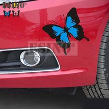 Pegatinas de vinilo para el cuerpo del coche, calcomanías bonitas y divertidas con diseño creativo de mariposas coloridas 2024 - compra barato