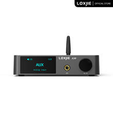 LOXJIE A30 Desktop Stereo Audio Power Amplifier & Headphone Amp Support APTX Bluetooth 5.0 ESS DAC Chip With Remote Control 2024 - buy cheap