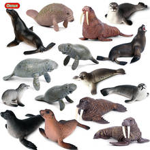 Экшн-Фигурки морских животных Oenux, модель морского льва, коллекционная статическая игрушка для детей 2024 - купить недорого