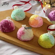 Ice Cream Ball Shaped Candle Making Silicone Soap Mold Cake DIY Mold 2024 - buy cheap