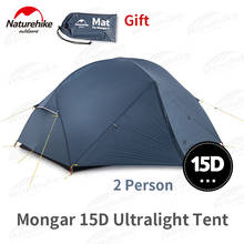 Naturehike Mongar Camping Tent 2-3 Person 1.8kg 15D/20D Nylon Fabric Double Layer Tent Camping Outdoor Waterproof Windproof 2024 - buy cheap