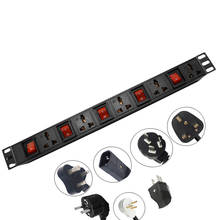 PDU Industrial Cabinet special socket Power Strip Aluminium Alloy 19 inch 5AC Universal Outlet EU/AU/UK/Israel/c14/us PLUG 2024 - buy cheap