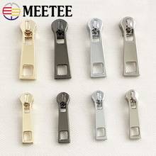 5Pcs Meetee 3# 5# Spring Lock Zipper Sliders For Metal Zipps Bag Sewing Zippers Head Pulls Zip Repair Kit DIY Accessories ZT108 2024 - buy cheap