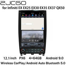 ZJCGO Car Multimedia Player Stereo GPS Radio Navigation PX6 Android 9 Screen for Infiniti EX EX25 EX30 EX35 EX37 QX50 2007~2013 2024 - buy cheap