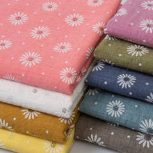 50x140cm Embossed Printed Fabric Cotton Linen Cloth Slub Soft Fabric DIY Sewing Clothes Patchwork Fabrics tecidos para costura 2024 - buy cheap