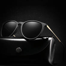 Óculos de sol polarizado clássico feminino, óculos escuros de marca de design de luxo, proteção uv400, óculos de sol para direção 2024 - compre barato