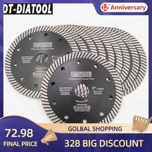 DT-DIATOOL 10pcs 125mm/5" Diamond Super Thin Cutting Disc Saw Blades for Ceramic Tile Granite Dry/wet turbo blades bore 22.23mm 2024 - buy cheap