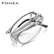 FONEX High Quality Folding Reading Glasses Men Women Foldable Presbyopia Reader Hyperopia Diopter Eyeglasses Screwless LH012 2024 - buy cheap