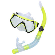 Máscara de buceo profesional para adultos, juego de gafas antiniebla, tubo de respiración medio seco, herramienta de piscina 2024 - compra barato