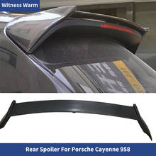For new Porsche Cayenne 958 spoiler rear wing spoiler FRP/carbon fiber Rear Roof Trunk Spoiler 15-17 2024 - buy cheap