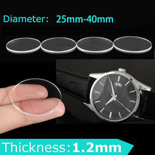 25mm-40mm Watch Glass 3pcs Anti-scratch Transparent Round Crystal Glass Part For Watch Repair Size 34.5mm 36mm 37mm 38mm 39mm 2024 - buy cheap