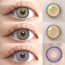 Контактные линзы EYESHARE, 1 пара контактных линз зеленого цвета, контактные косметические линзы, цветные линзы для глаз 2024 - купить недорого