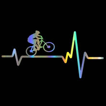 LYKX Cycling Mountain Bike Helmet Heartbeat Car Sticker Automobiles Motorcycles Exterior Accessories Vinyl Decals 2024 - buy cheap